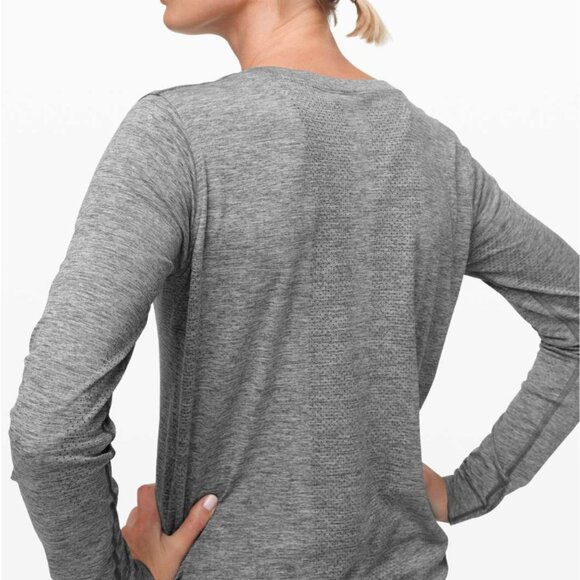 Lululemon Swiftly Relaxed Long Sleeve Slate / White - Picture 11 of 11